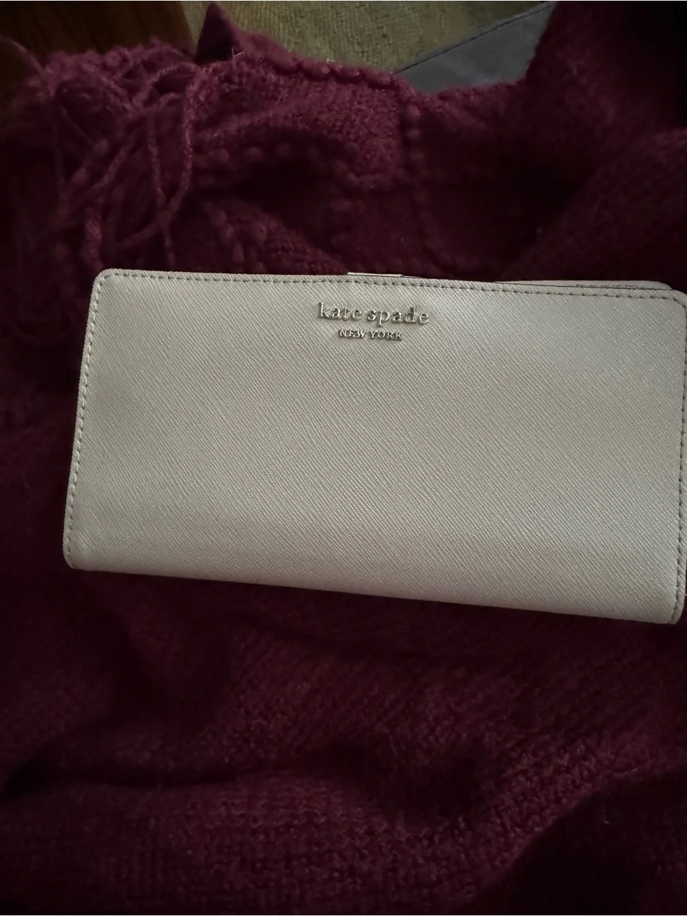 Kate Spade New York Cedar Street Stacy Wallet – Blush Pink Saffiano Leather
